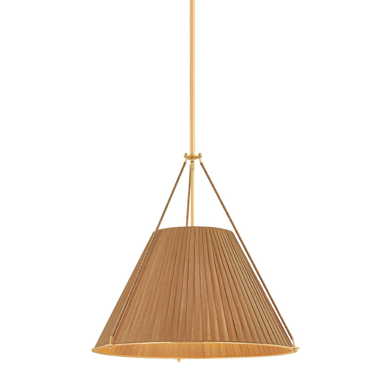 Hudson Valley 1144-AGB Four Light Pendant, Aged Brass