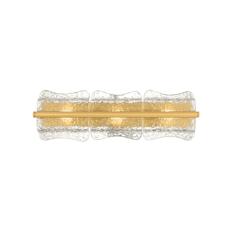Hudson Valley 1373-AGB Three Light Wall Sconce, Aged Brass