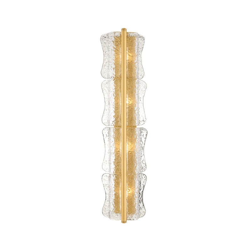 Hudson Valley 1374-AGB Four Light Wall Sconce, Aged Brass