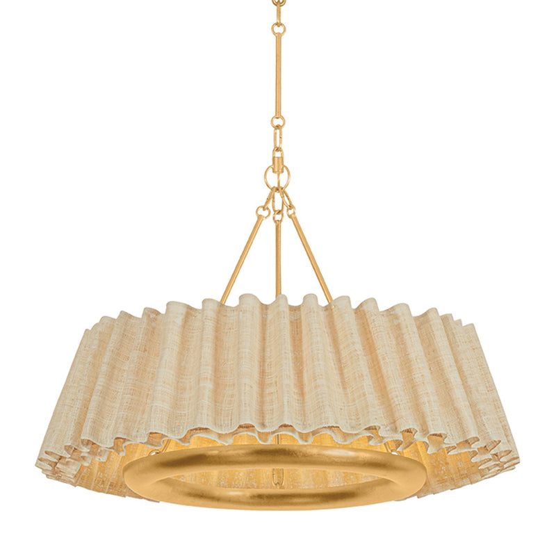 Hudson Valley 1530-VGL LED Chandelier, Vintage Gold Leaf