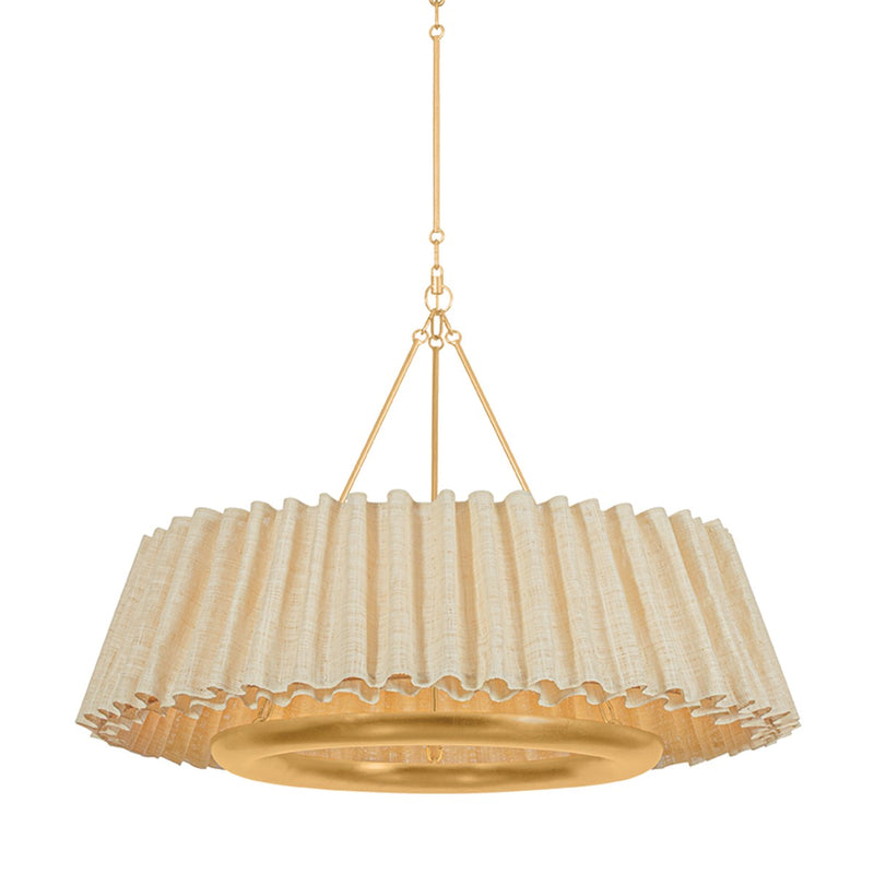 Hudson Valley 1540-VGL LED Chandelier, Vintage Gold Leaf