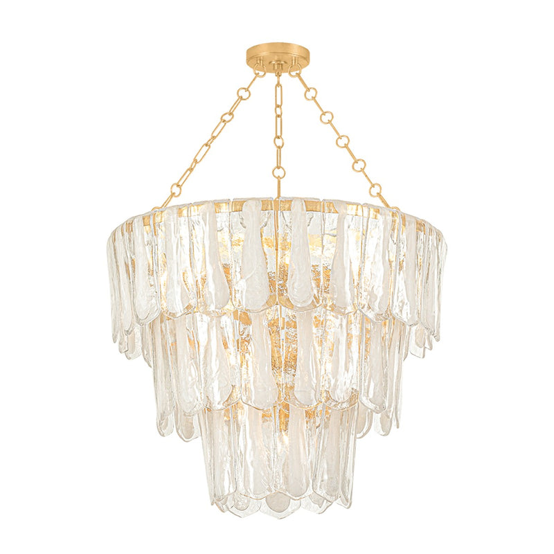 Hudson Valley 1713-VGL 13 Light Chandelier, Vintage Gold Leaf