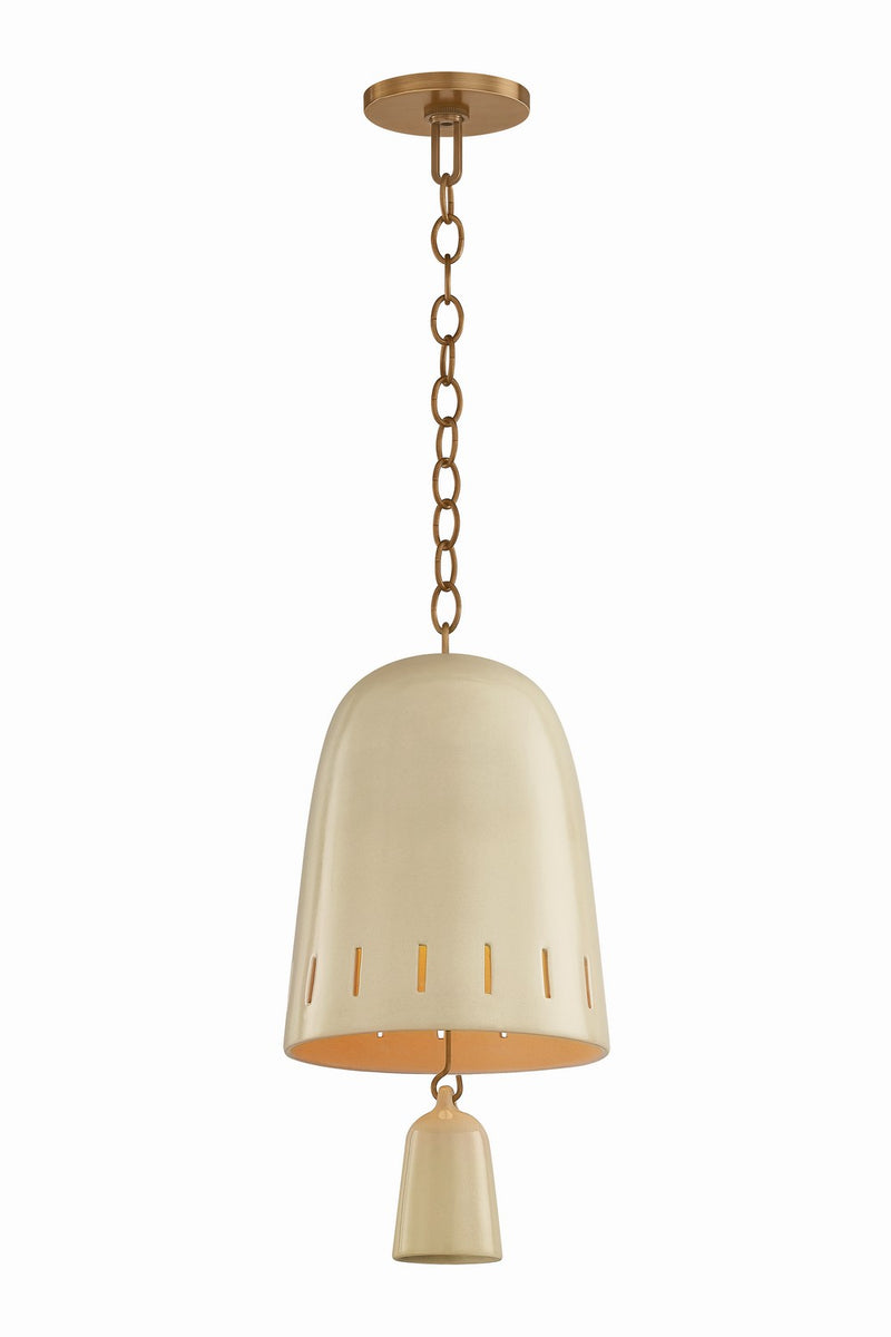 Hudson Valley 3609-PBR/CIC One Light Pendant, Patina Brass
