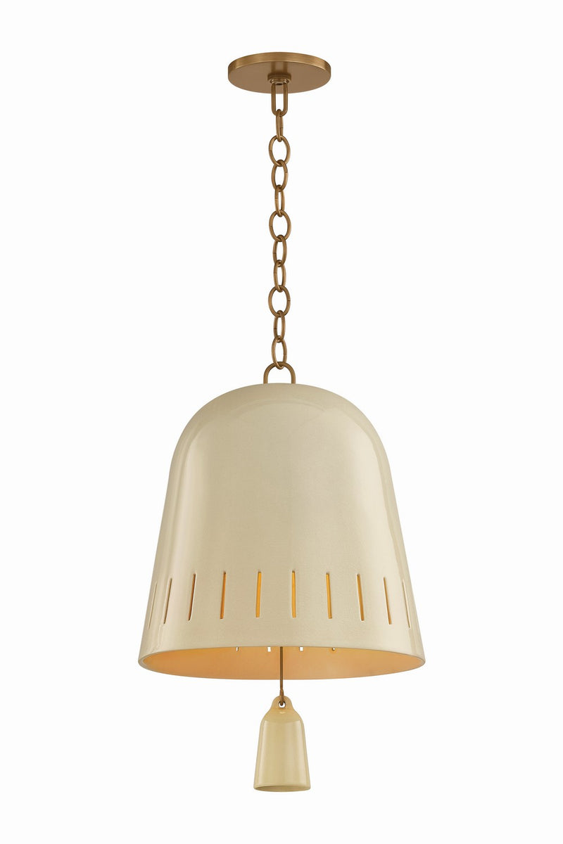 Hudson Valley 3617-PBR/CIC One Light Pendant, Patina Brass