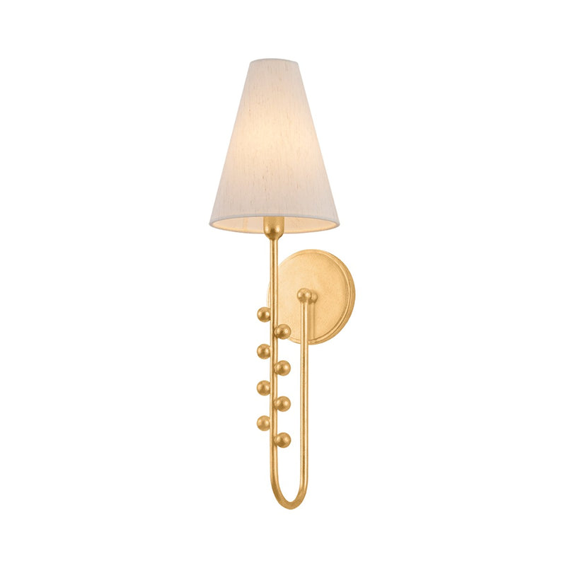 Hudson Valley 3851-VGL One Light Wall Sconce, Vintage Gold Leaf