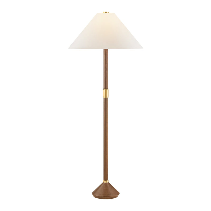 Hudson Valley L2251-AGB One Light Floor Lamp, Aged Brass