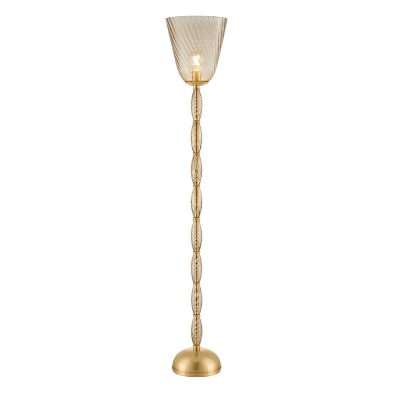 Hudson Valley L2463-AGB One Light Floor Lamp, Aged Brass