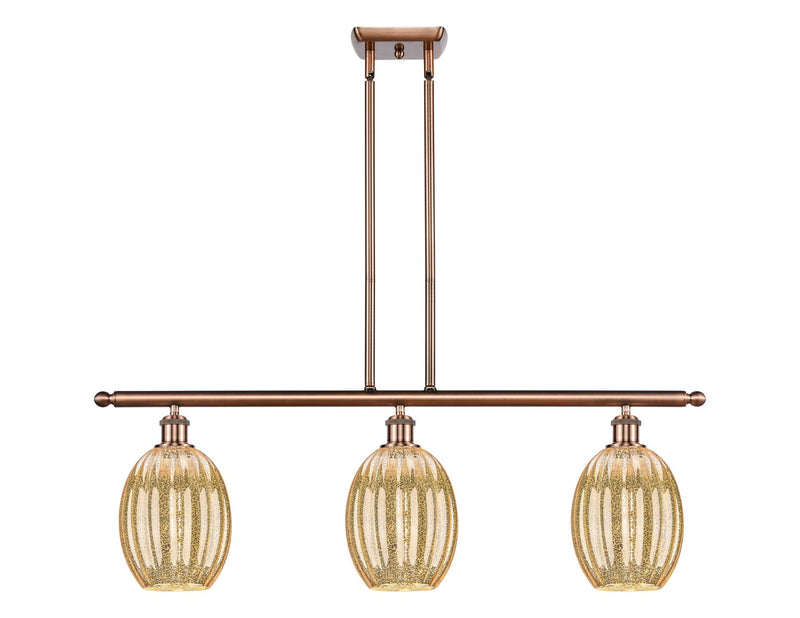 Innovations 516-3I-AC-G459-6ME Three Light Island Pendant, Antique Copper