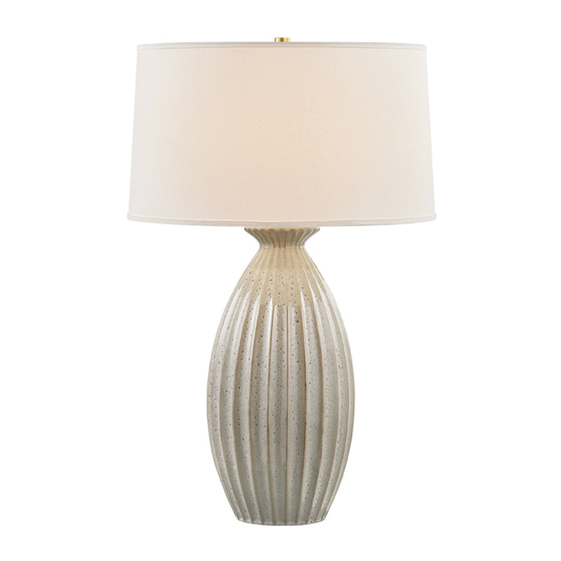 Hudson Valley L2841-AGB/CTV One Light Table Lamp, Aged Brass