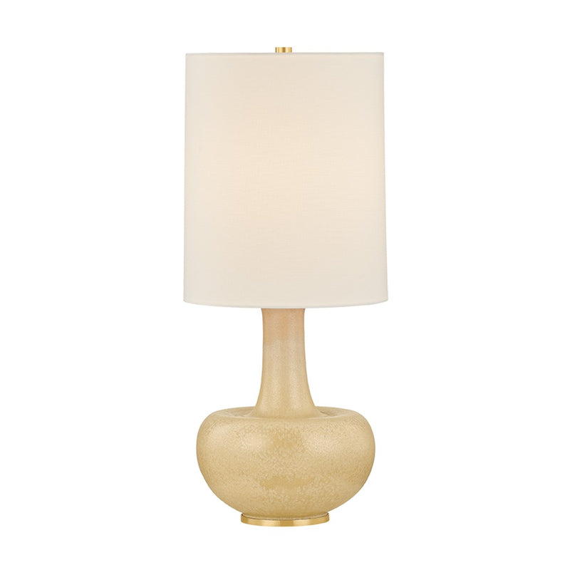 Hudson Valley L2951-AGB/CTR One Light Table Lamp, Aged Brass