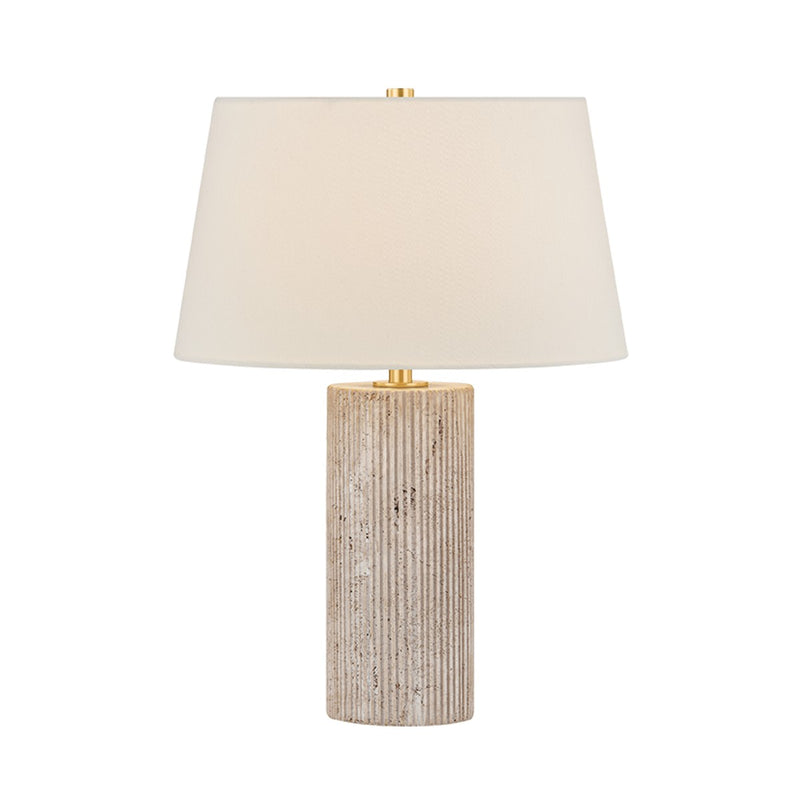 Hudson Valley L3023-AGB One Light Table Lamp, Aged Brass