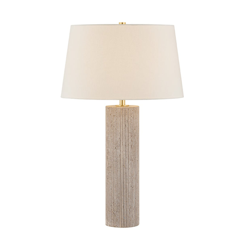 Hudson Valley L3029-AGB One Light Table Lamp, Aged Brass