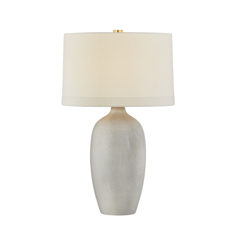 Hudson Valley L3241-AGB/CFG One Light Table Lamp, Aged Brass