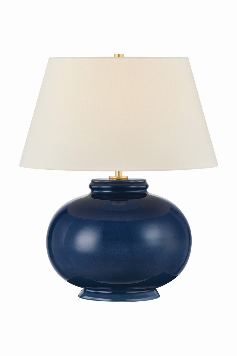 Hudson Valley L3422-AGB/CPE One Light Table Lamp, Aged Brass