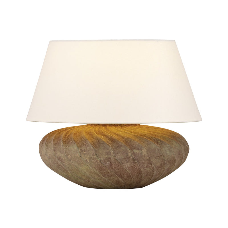 Hudson Valley L4017-PBR One Light Table Lamp, Patina Brass