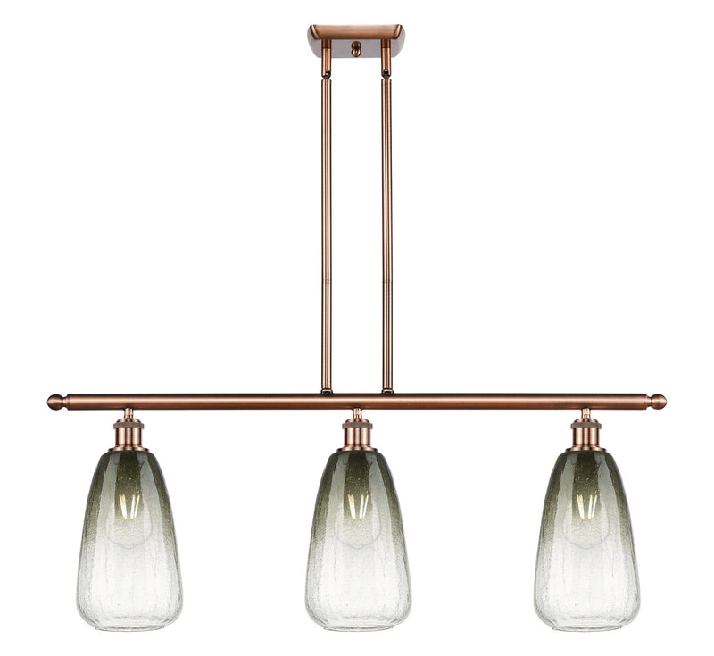 Innovations 516-3I-AC-G480-6SL Three Light Island Pendant, Antique Copper