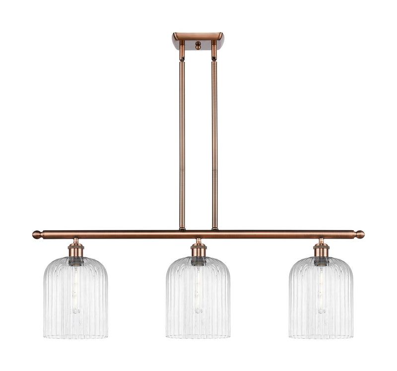 Innovations 516-3I-AC-G559-8CL Three Light Island Pendant, Antique Copper