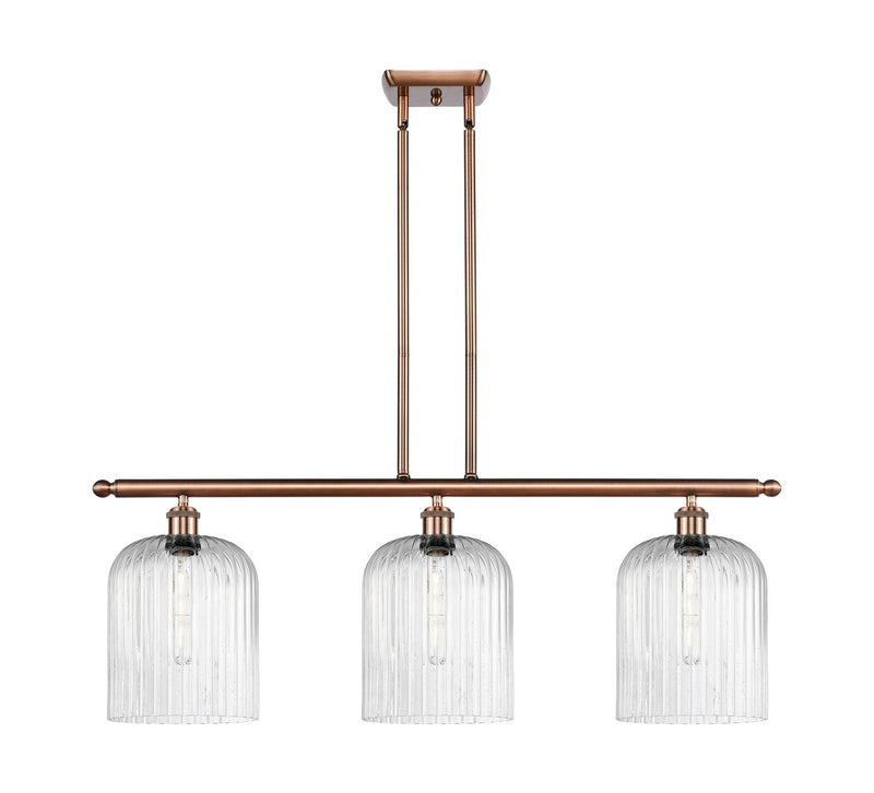 Innovations 516-3I-AC-G559-8SDY Three Light Island Pendant, Antique Copper
