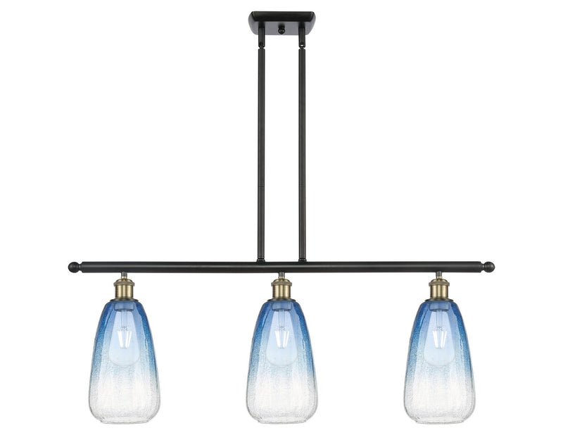 Innovations 516-3I-BAB-G480-6SB Three Light Island Pendant, Black Antique Brass