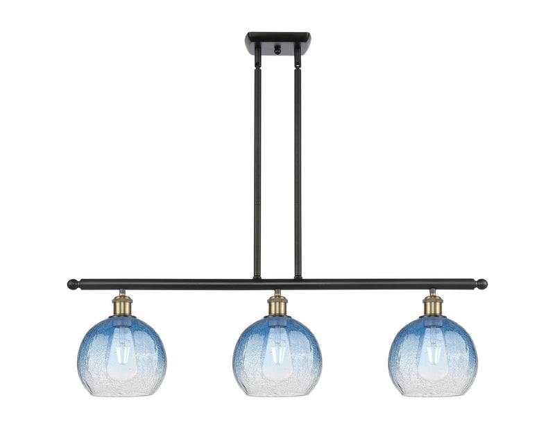 Innovations 516-3I-BAB-G483-8SB Three Light Island Pendant, Black Antique Brass
