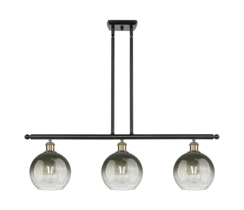 Innovations 516-3I-BAB-G483-8SL Three Light Island Pendant, Black Antique Brass