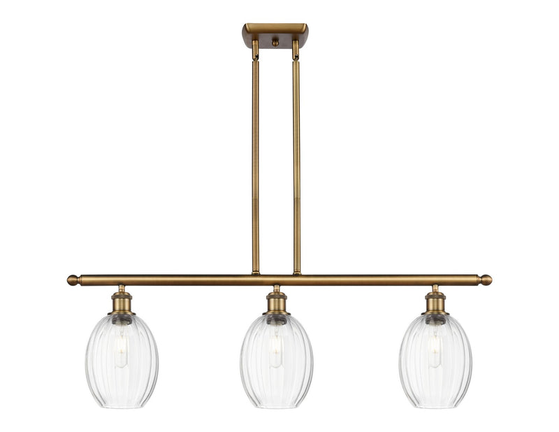 Innovations 516-3I-BB-G459-6CL Three Light Island Pendant, Brushed Brass