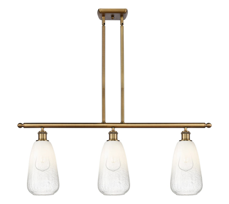 Innovations 516-3I-BB-G480-6OP Three Light Island Pendant, Brushed Brass