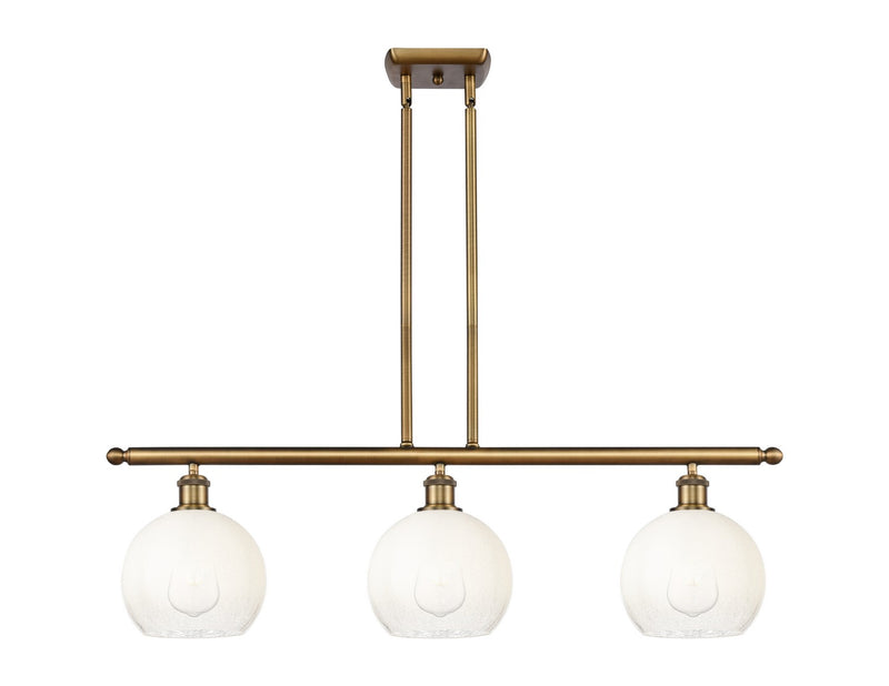 Innovations 516-3I-BB-G483-8OP Three Light Island Pendant, Brushed Brass