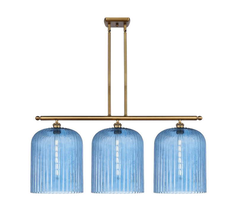 Innovations 516-3I-BB-G559-12BL Three Light Island Pendant, Brushed Brass