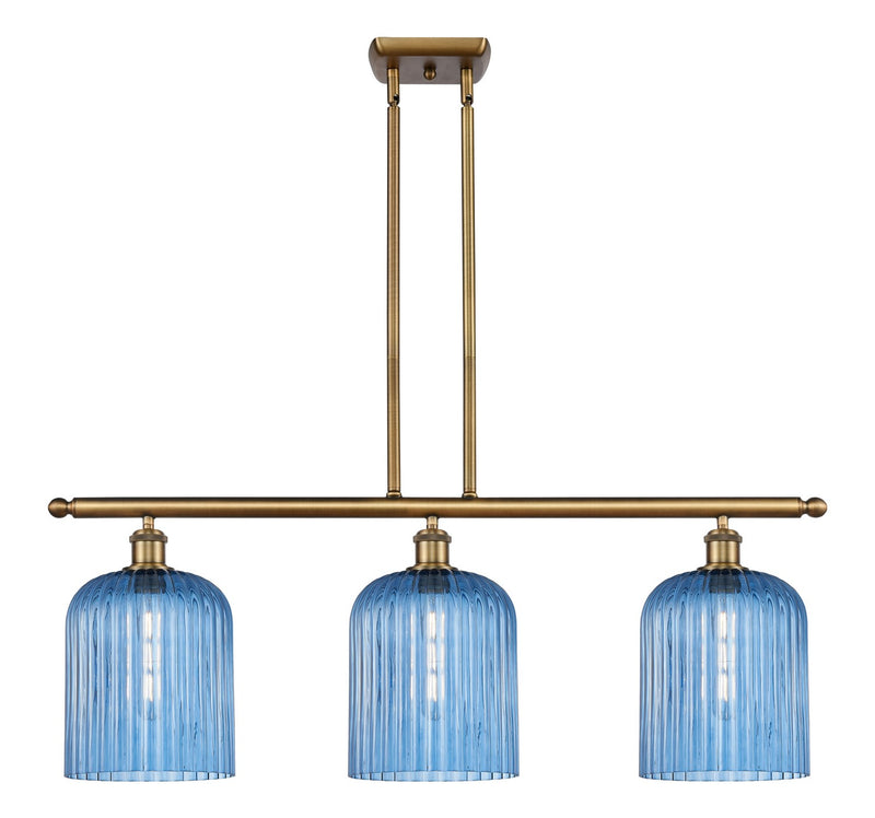 Innovations 516-3I-BB-G559-8BL Three Light Island Pendant, Brushed Brass