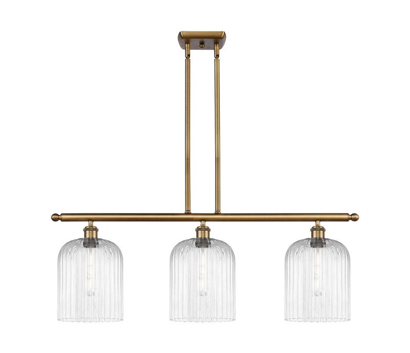 Innovations 516-3I-BB-G559-8CL Three Light Island Pendant, Brushed Brass