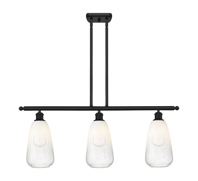 Innovations 516-3I-BK-G480-6OP Three Light Island Pendant, Matte Black