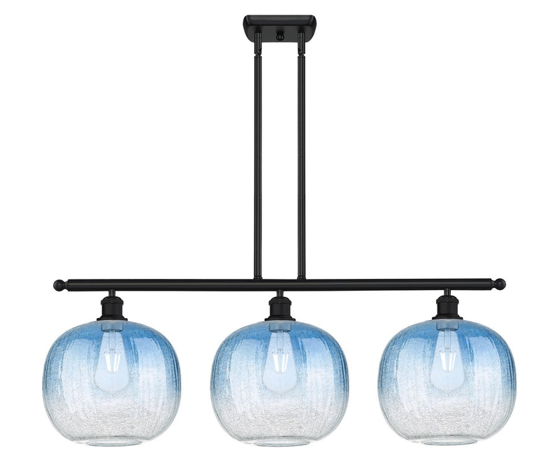 Innovations 516-3I-BK-G481-10SB Three Light Island Pendant, Matte Black