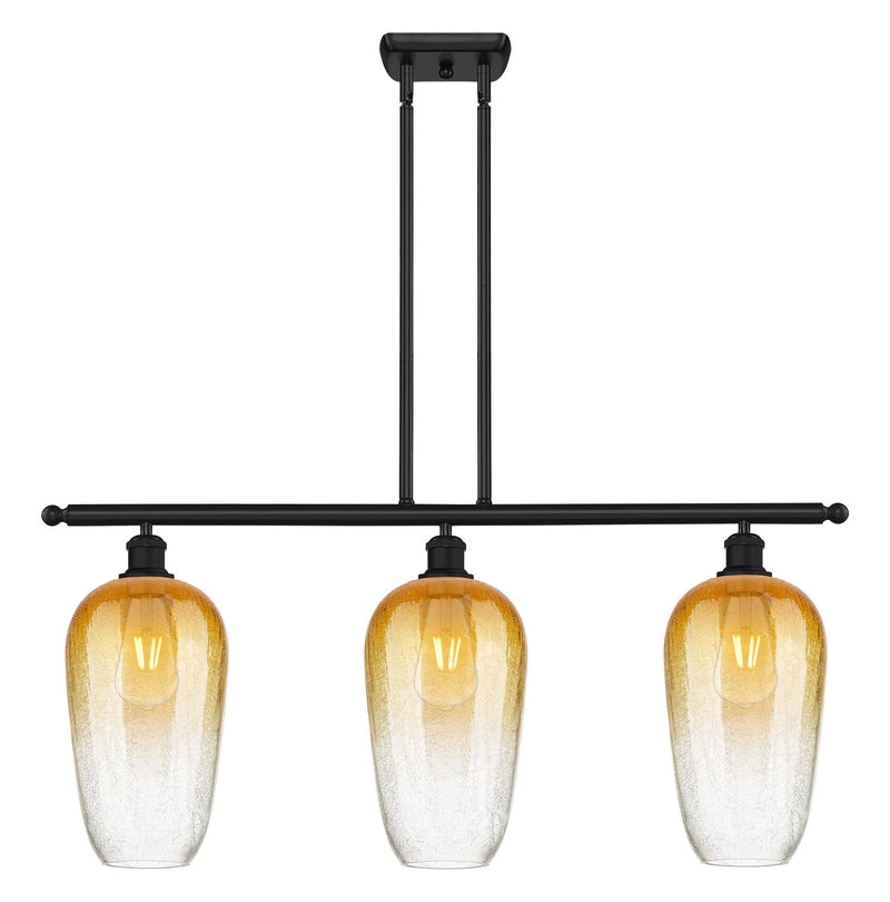 Innovations 516-3I-BK-G484-7AM Three Light Island Pendant, Matte Black