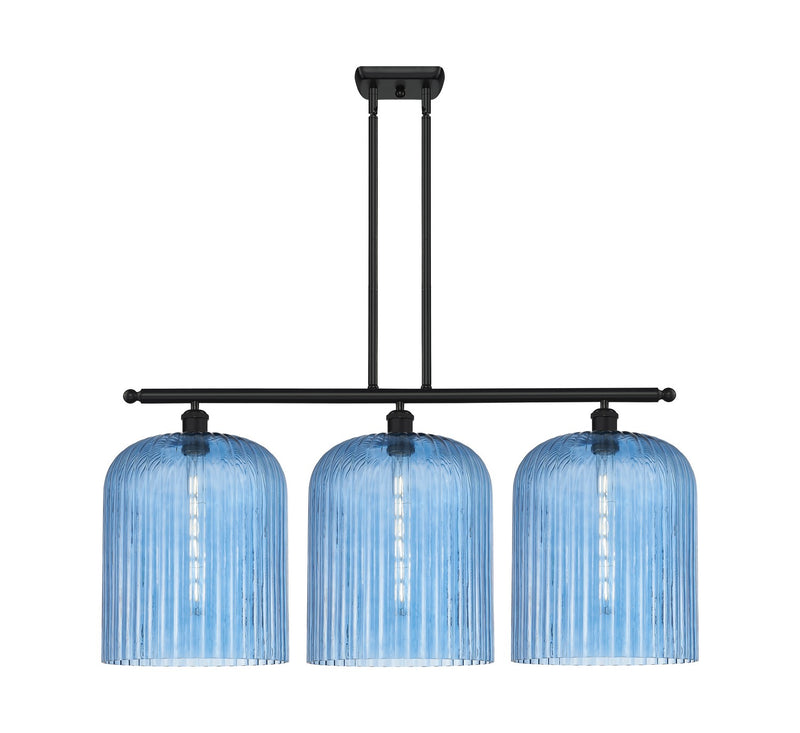 Innovations 516-3I-BK-G559-12BL Three Light Island Pendant, Matte Black