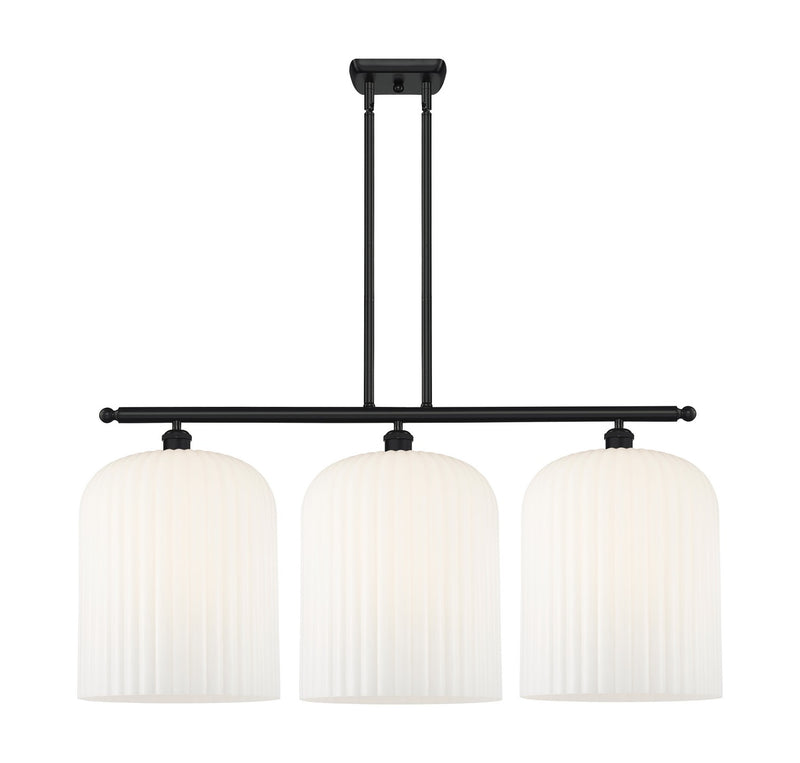 Innovations 516-3I-BK-G559-12GWH Three Light Island Pendant, Matte Black