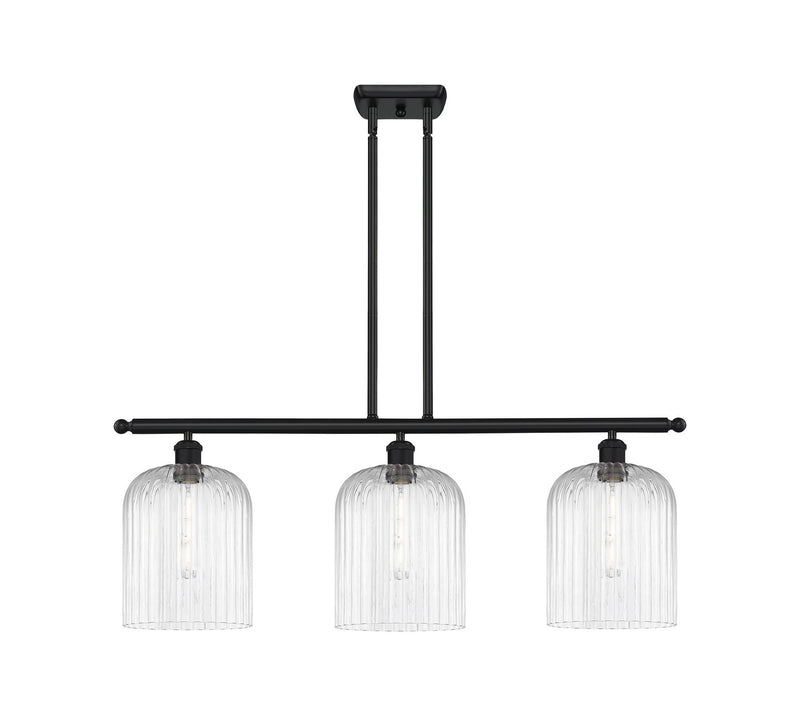 Innovations 516-3I-BK-G559-8CL Three Light Island Pendant, Matte Black