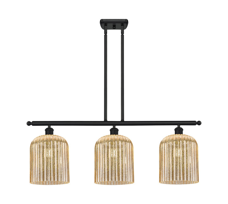Innovations 516-3I-BK-G559-8ME Three Light Island Pendant, Matte Black