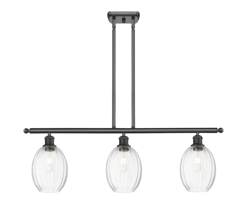 Innovations 516-3I-OB-G459-6CL Three Light Island Pendant, Oil Rubbed Bronze