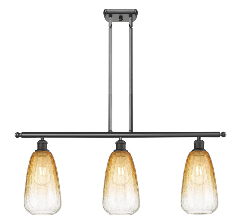 Innovations 516-3I-OB-G480-6AM Three Light Island Pendant, Oil Rubbed Bronze