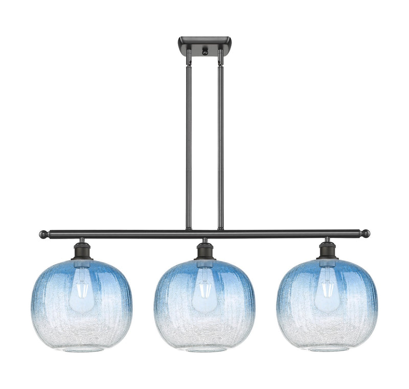 Innovations 516-3I-OB-G481-10SB Three Light Island Pendant, Oil Rubbed Bronze