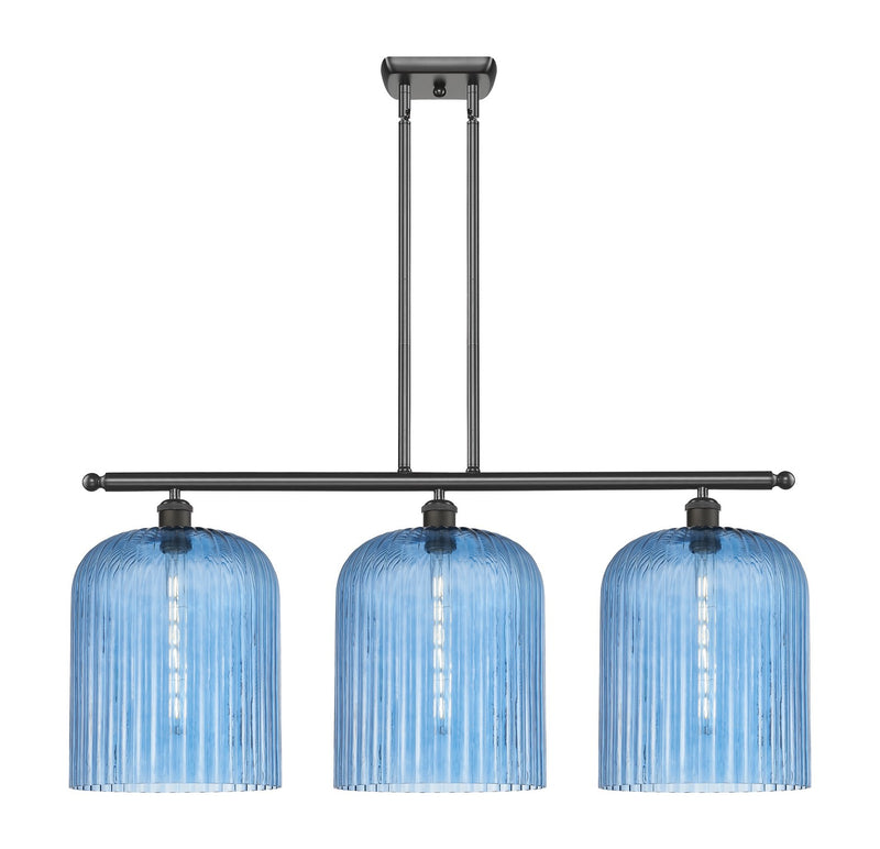 Innovations 516-3I-OB-G559-12BL Three Light Island Pendant, Oil Rubbed Bronze