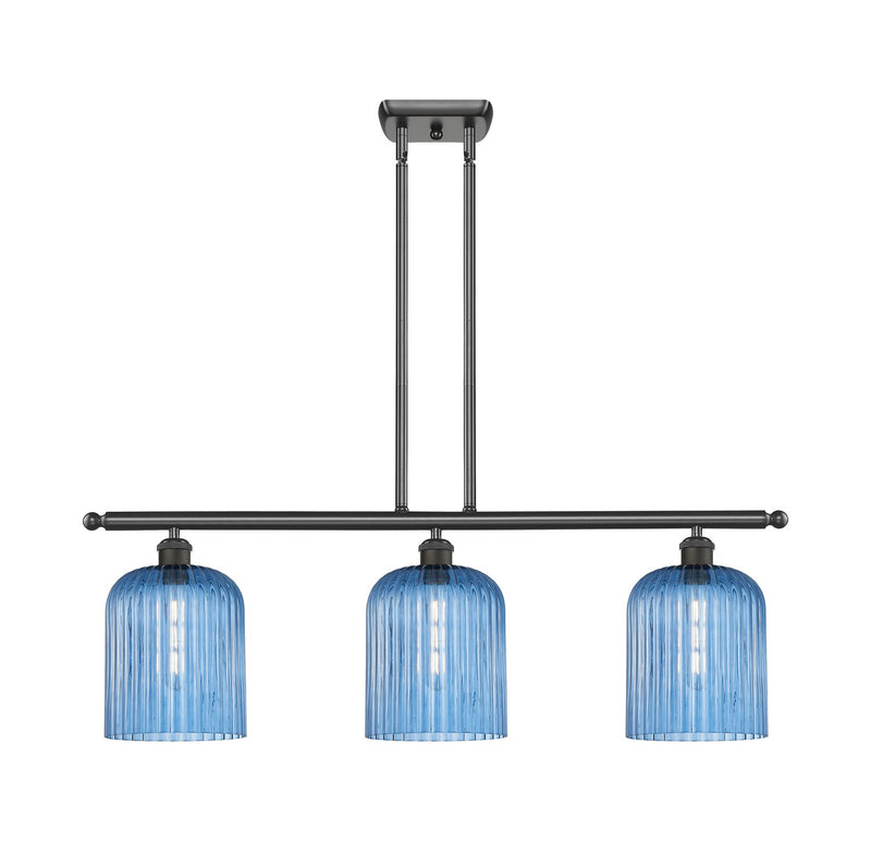 Innovations 516-3I-OB-G559-8BL Three Light Island Pendant, Oil Rubbed Bronze