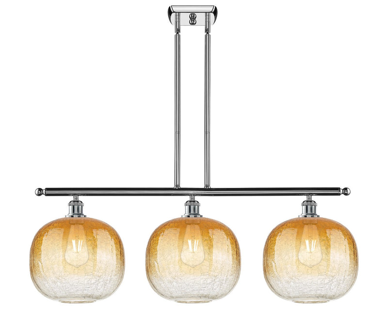 Innovations 516-3I-PC-G481-10AM Three Light Island Pendant, Polished Chrome