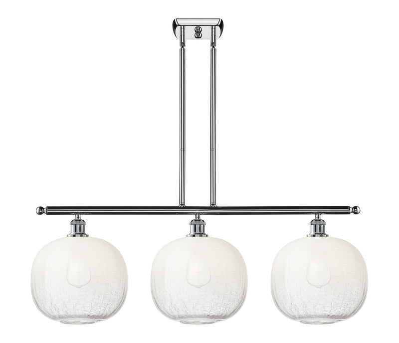 Innovations 516-3I-PC-G481-10OP Three Light Island Pendant, Polished Chrome