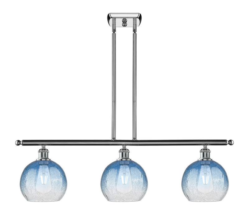 Innovations 516-3I-PC-G483-8SB Three Light Island Pendant, Polished Chrome