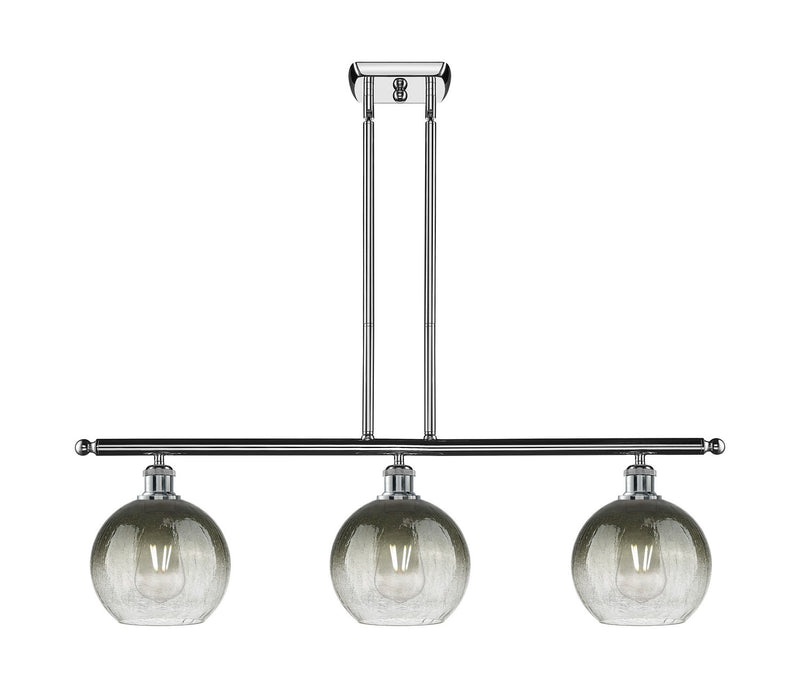 Innovations 516-3I-PC-G483-8SL Three Light Island Pendant, Polished Chrome