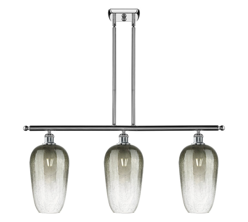 Innovations 516-3I-PC-G484-7SL Three Light Island Pendant, Polished Chrome