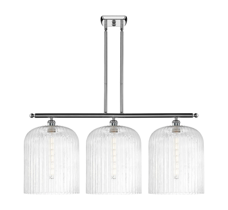 Innovations 516-3I-PC-G559-12CL Three Light Island Pendant, Polished Chrome