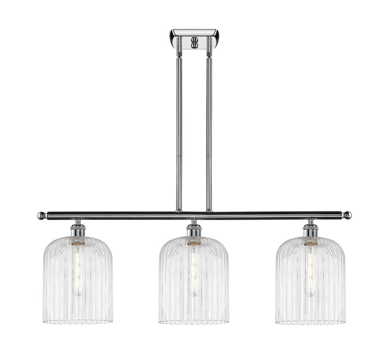 Innovations 516-3I-PC-G559-8CL Three Light Island Pendant, Polished Chrome